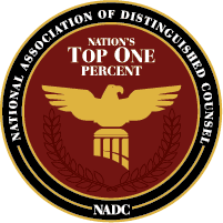 National Association of Distinguished Counsel Top One Percent: John Collins 2015, 2020, 2021